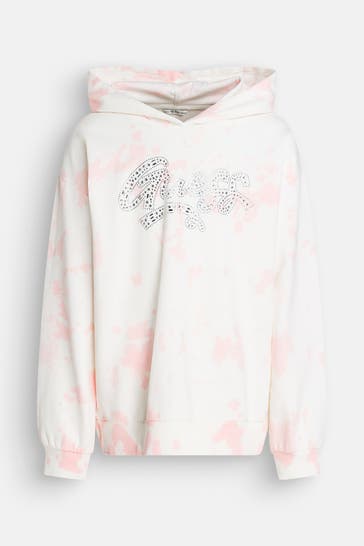 GUESS Hoodie weiß-rosa