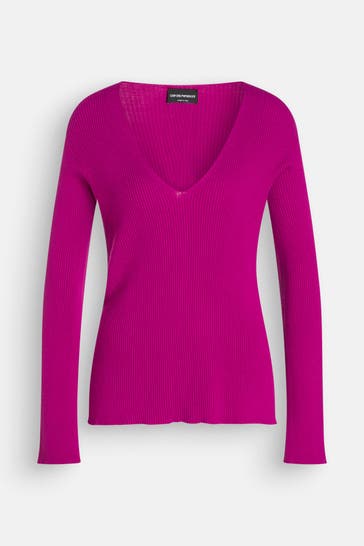 EMPORIO ARMANI Strickpullover magenta