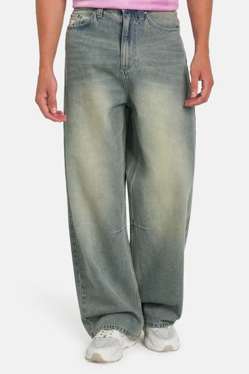 KARL KANI Jeans graublau baggy