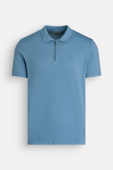 DSTREZZED Polo-Shirt 'Dorian' azurblau