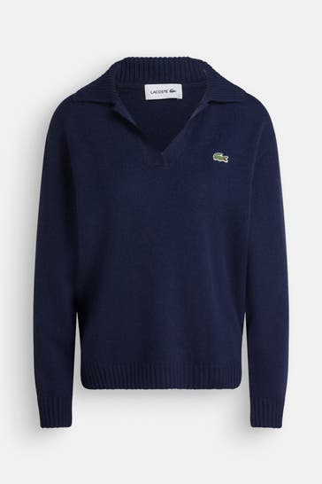 LACOSTE Cashmere-Troyer dunkelblau