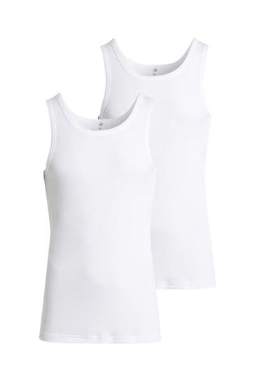 TOM TAILOR 2er-Pack Tank Top weiß