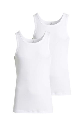 TOM TAILOR 2er-Pack Tank Top weiß
