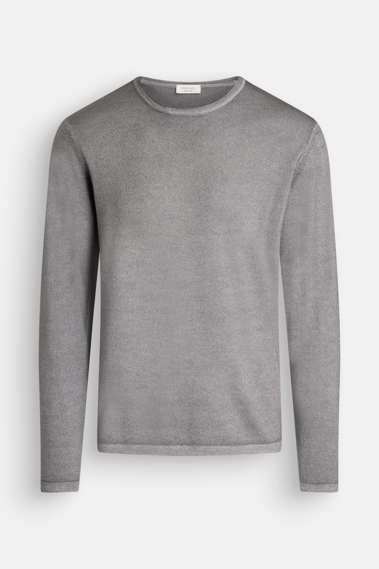 WOOL & CO Strickpullover grau, Bild 1
