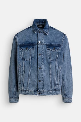 KARL LAGERFELD Jeansjacke blau