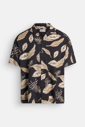 JACK & JONES Kurzarmhemd gemustert Regular Fit