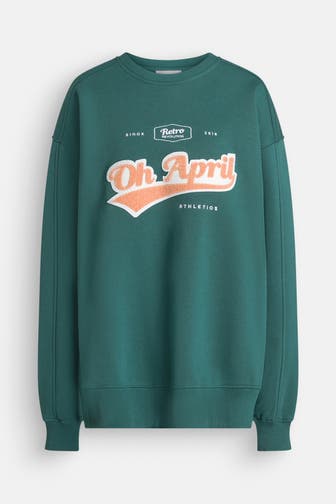 OH APRIL Sweatshirt 'Ivo' dunkelgrün