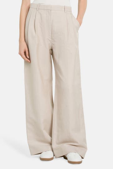 TOMMY HILFIGER Leinenmixhose relaxed straight