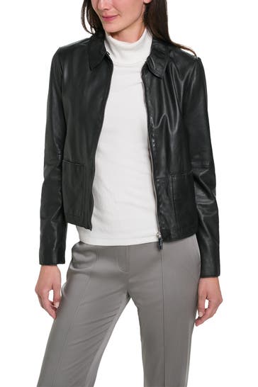 MILESTONE Lederjacke 'Bonaire' schwarz