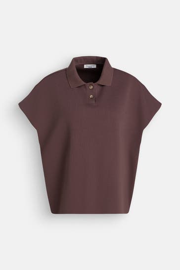 MARC O'POLO DENIM Polo-Shirt dunkelbraun