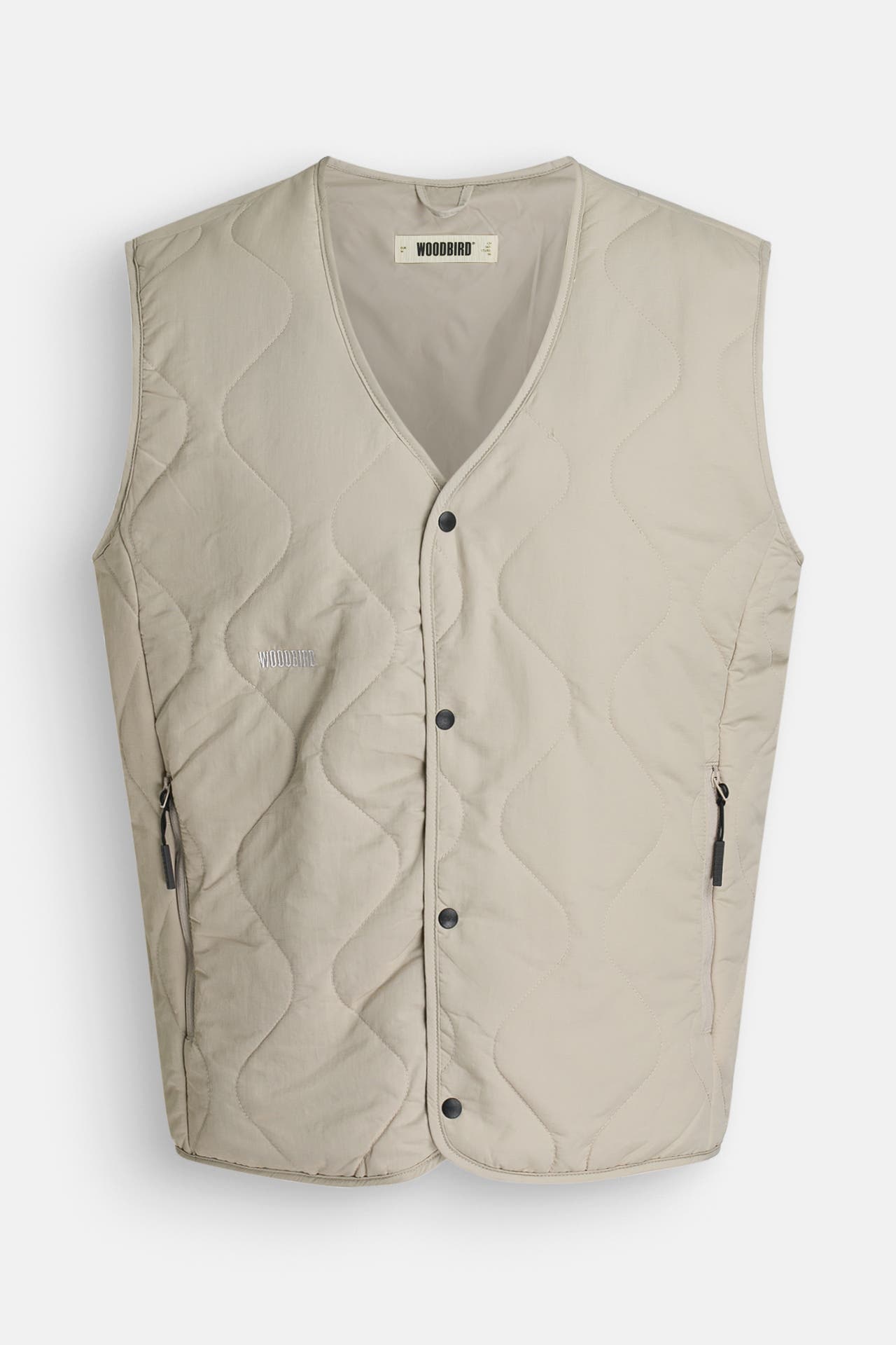 WOODBIRD Steppweste beige, Bild 1