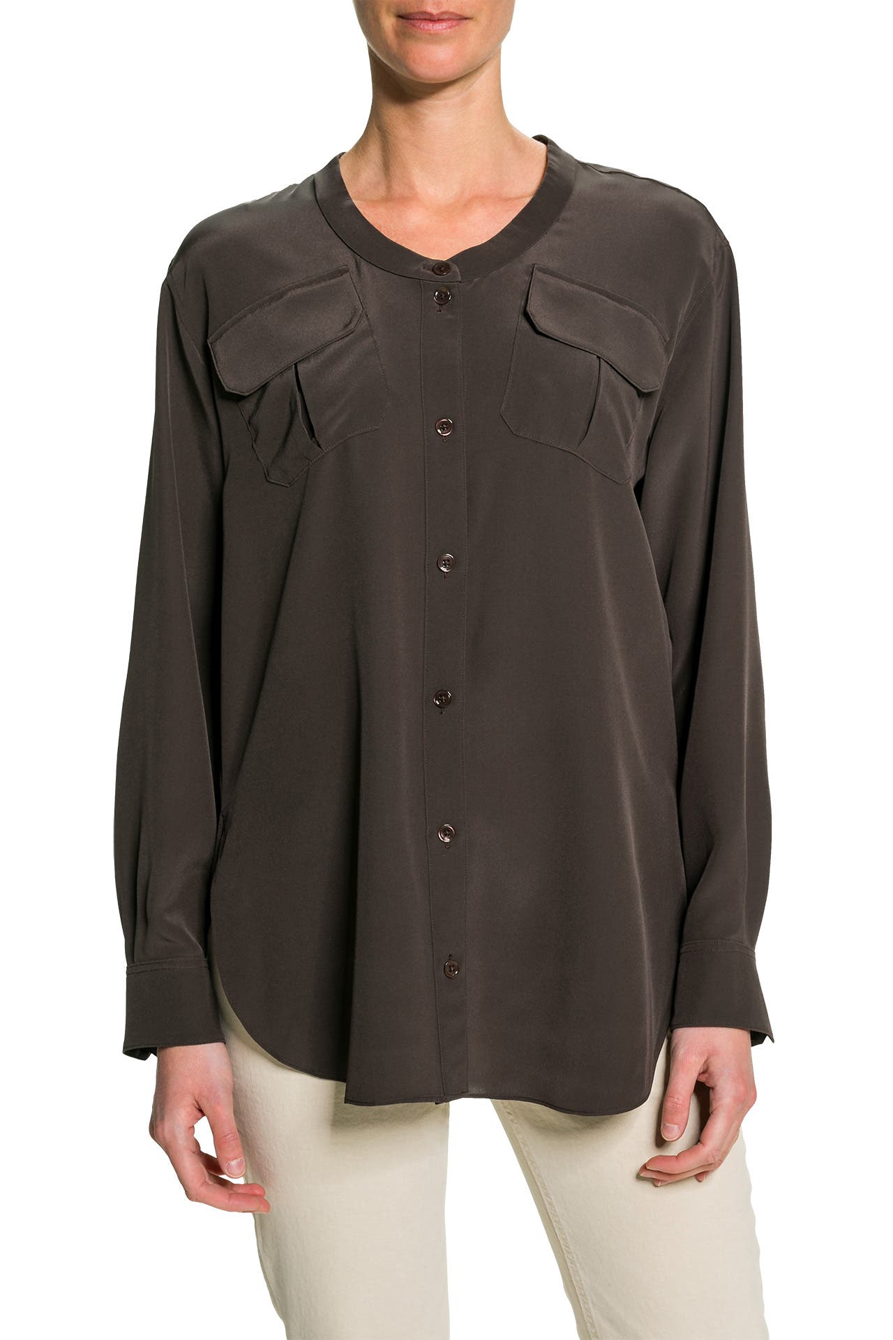 DOROTHEE SCHUMACHER Seidenbluse 'Fluid' braun, Bild 1