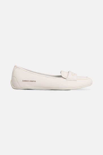 CANDICE COOPER Lederballerinas offwhite
