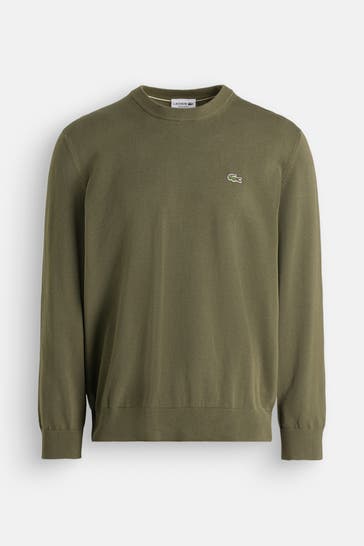LACOSTE Strickpullover oliv