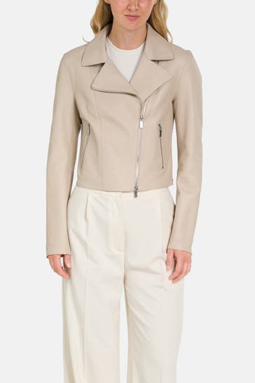 MILESTONE Lederjacke 'Rina' beige