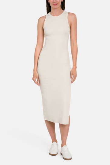 DKNY Strickkleid creme