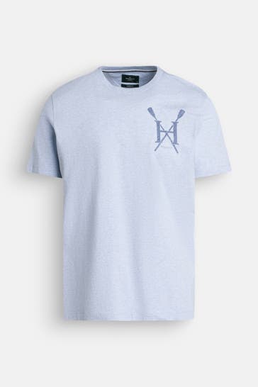 HACKETT T-Shirt 'Heritage' taubenblau
