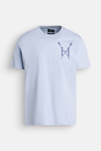 HACKETT T-Shirt 'Heritage' taubenblau