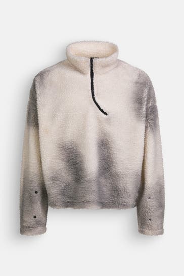 ATELIER DE ROUPA Fleece-Troyer gemustert