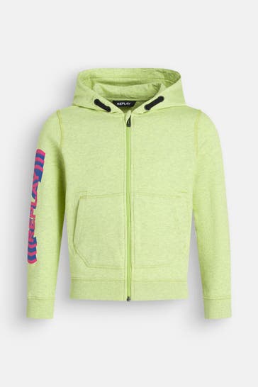REPLAY Sweatjacke apfelgrün