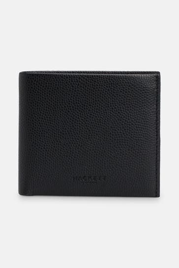 HACKETT Ledergeldbörse 'Best Col' schwarz