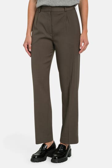 SAMSØE & SAMSØE Stoffhose oliv