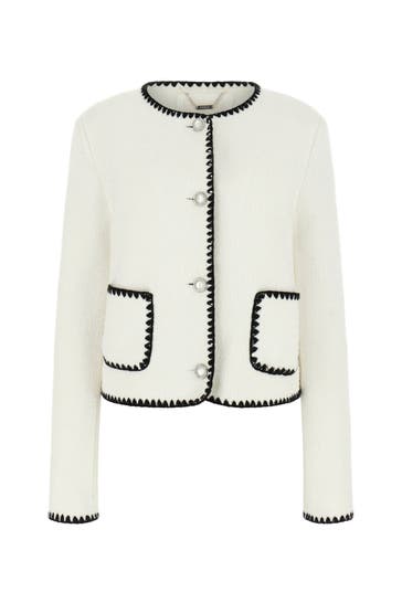 GUESS Strick-Blazer 'Lucilla' offwhite