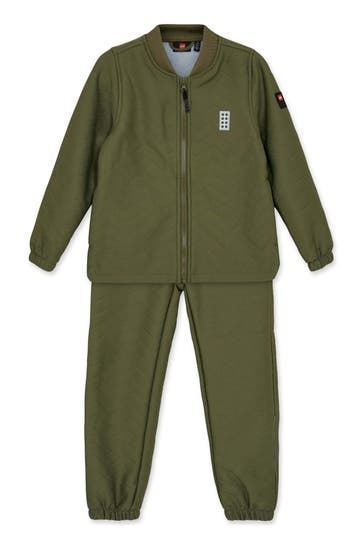 LEGO WEAR Set: Fleeceacke und Fleecehose grün