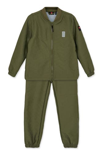 LEGO WEAR Set: Fleeceacke und Fleecehose grün