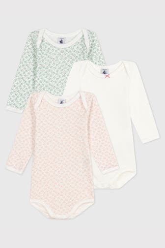 PETIT BATEAU 3er-Set Bodys mehrfarbig