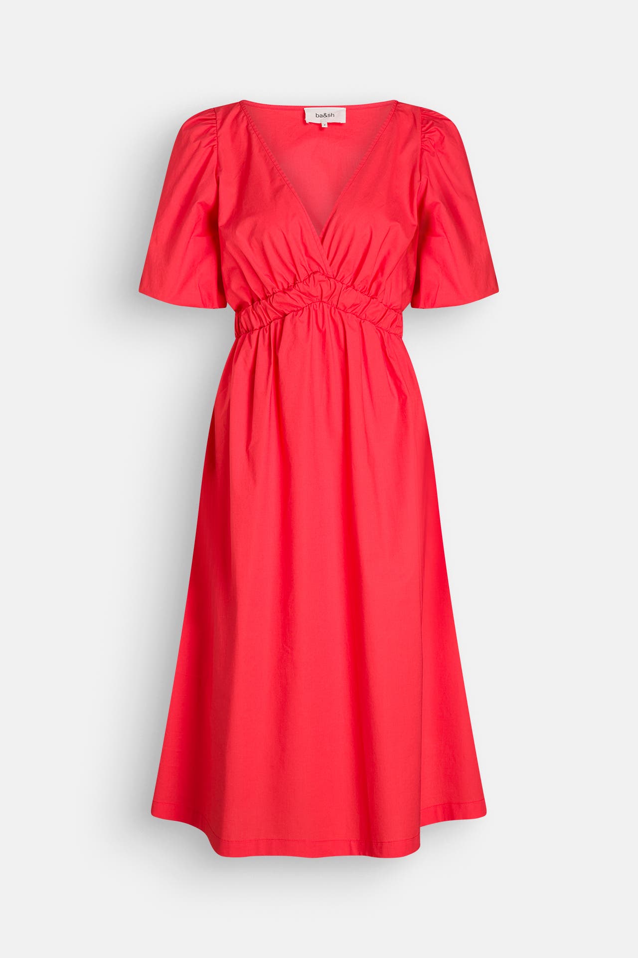 BA&SH Midikleid 'Kindy' rot, Bild 1