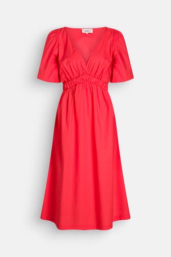 BA&SH Midikleid 'Kindy' rot