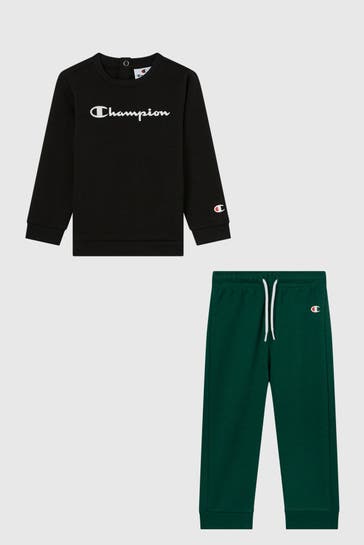 CHAMPION Set: Sweatshirt und Sweathose mehrfarbig