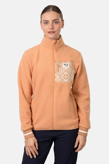 KARI TRAA Fleecejacke lachs