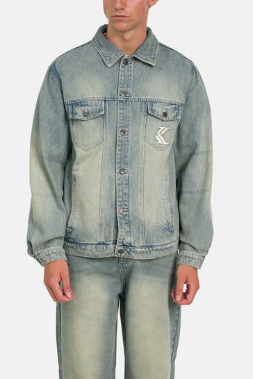 KARL KANI Jeansjacke hellblau