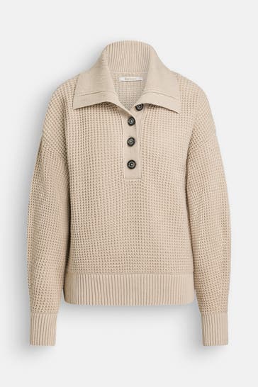 BARBOUR Wollmix-Strickpullover 'Woodside' greige