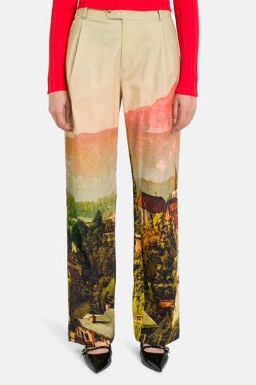 DESIGUAL Stoffhose 'Paisaje' gemustert