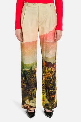 DESIGUAL Stoffhose 'Paisaje' gemustert