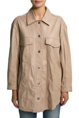 MAZE Lederjacke beige