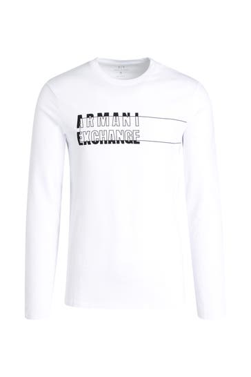 ARMANI EXCHANGE Longsleeve weiß