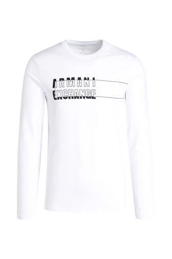 ARMANI EXCHANGE Longsleeve weiß