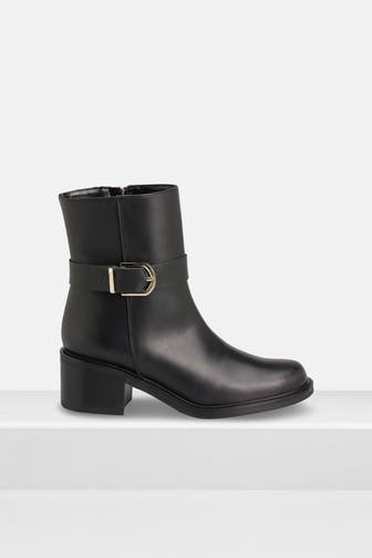 AIGNER Lederstiefeletten 'Carla' schwarz