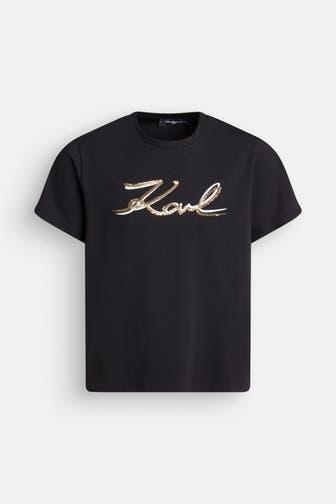KARL LAGERFELD T-Shirt schwarz