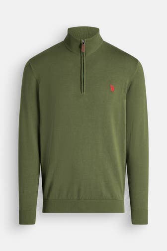 U.S. POLO ASSN. Strick-Troyer waldgrün