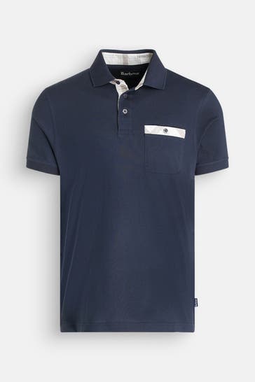 BARBOUR Polo-Shirt 'Hirstly' navy