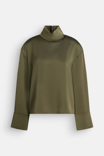 2NDDAY Blusenshirt 'Francisca' oliv