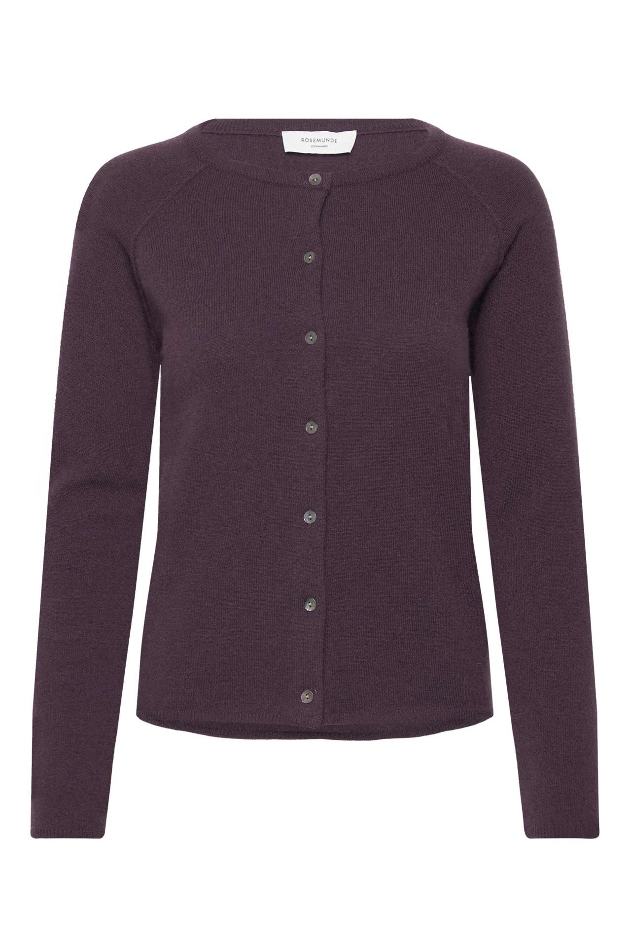 ROSEMUNDE Kaschmirmix-Cardigan aubergine, Bild 1