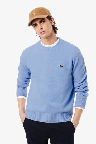 LACOSTE Strickpullover taubenblau