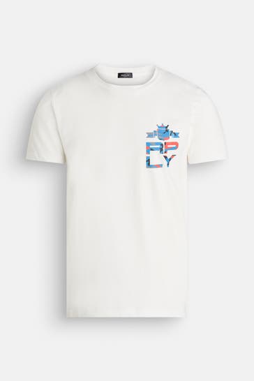 REPLAY T-Shirt weiß