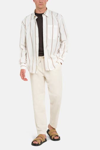 MARC O'POLO Leinenmix-Hose creme